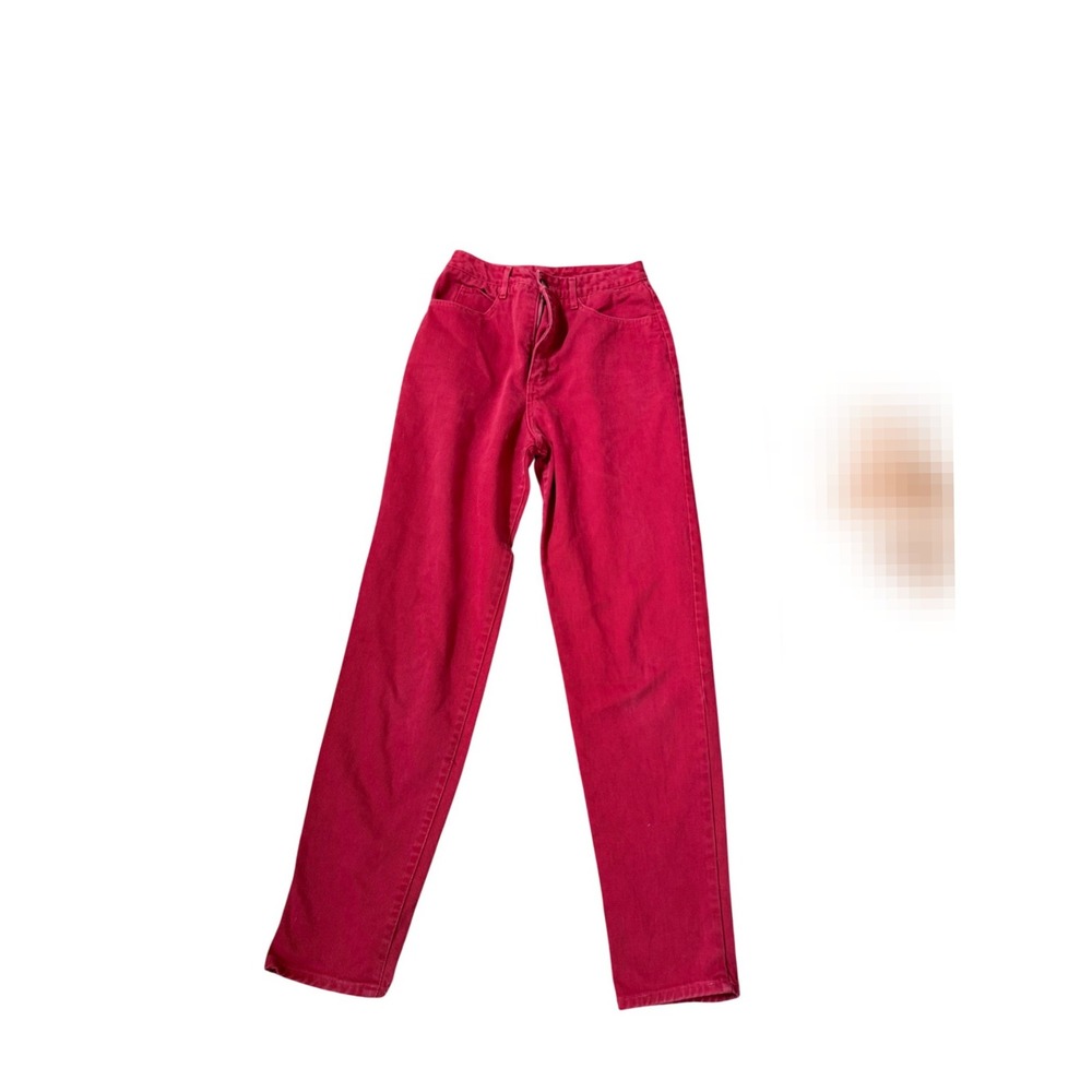 Vintage Ivy Brown Red Straight Leg Denim Jeans Womens Size 6